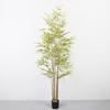Nordic Decorative Bamboo Partition with Artificial Greenery for Mall Display