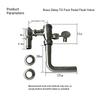 High Quality Eco-Friendly Water Saving Automatic Toilet Flush Valve Brass Pedal Type Wall-Mounted Hotel Use Professionally