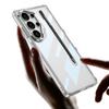 Чехол GKK для Samsung Galaxy S26 Ultra, прозрачный, из ТПУ+ПК, противоударный, с держателем для стилуса