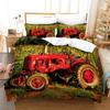 Tractor Bedding Set 3D Printing Farm Tool Cart Home Decoration Pillowcase Quilt Cover Cute Gift To Family and Friends