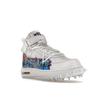 Nike Off-White x Air Force 1 Mid SP Кожаные мужские кроссовки с граффити DR0500-100
