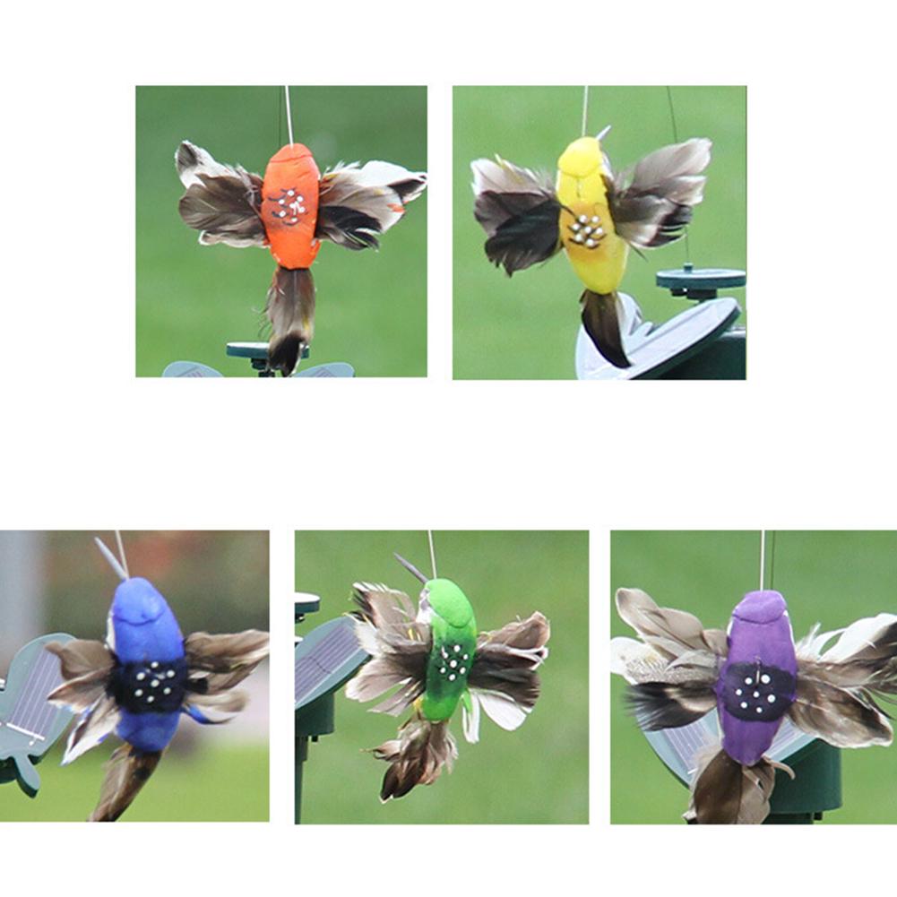 Powered Shopping Flying Home Solar Feather Wing Fake Hummingbird Yard Garden Ornament Decor