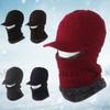 Women Men Warm Lined Full Face Hat Winter Knit Hat Balaclava Hood Cold Protection Cap