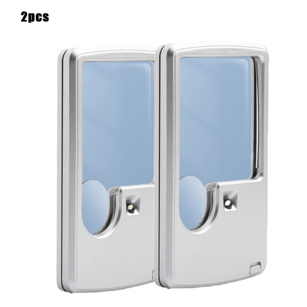 Mini Jewellery Magnifying Glass LED Reading Magnifying Durable Card Type Magnifying Glass Elderly