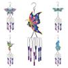 Resin Animal Wind Chime Pendant Diamond Painting Hanging Wall Ornaments Home Balcony Garden