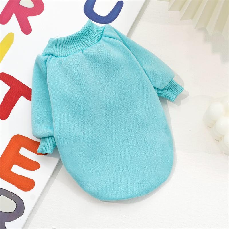 Модный бренд для питомцев свитер для кошек и собак Тедди Би Сюн померанский шпиц однотонный флисовый свитер одежда осень и зима новые товары