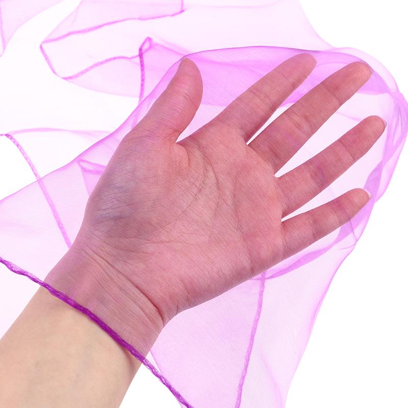 6 шт. цветные сенсорные шарфы, радужная марля, детское жонглирование, танец, гимнастика, балет