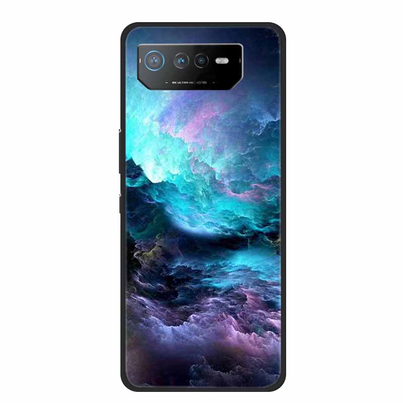 Чехол для телефона Asus ROG Phone 6D Ultimate Задняя крышка Черный ТПУ Силикон Мягкий Чехол Для Asus ROG Phone 6 Pro Чехол Phone6 Pro