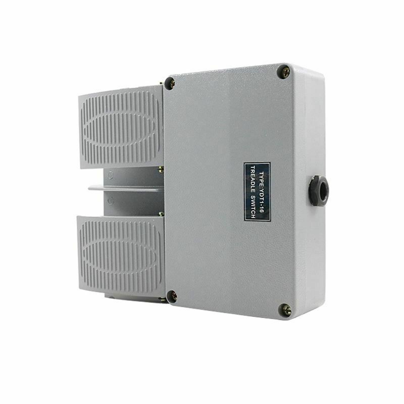 Ножной переключатель YDT1-16, алюминиевый корпус, серый двойной педальный переключатель, аксессуары для станков