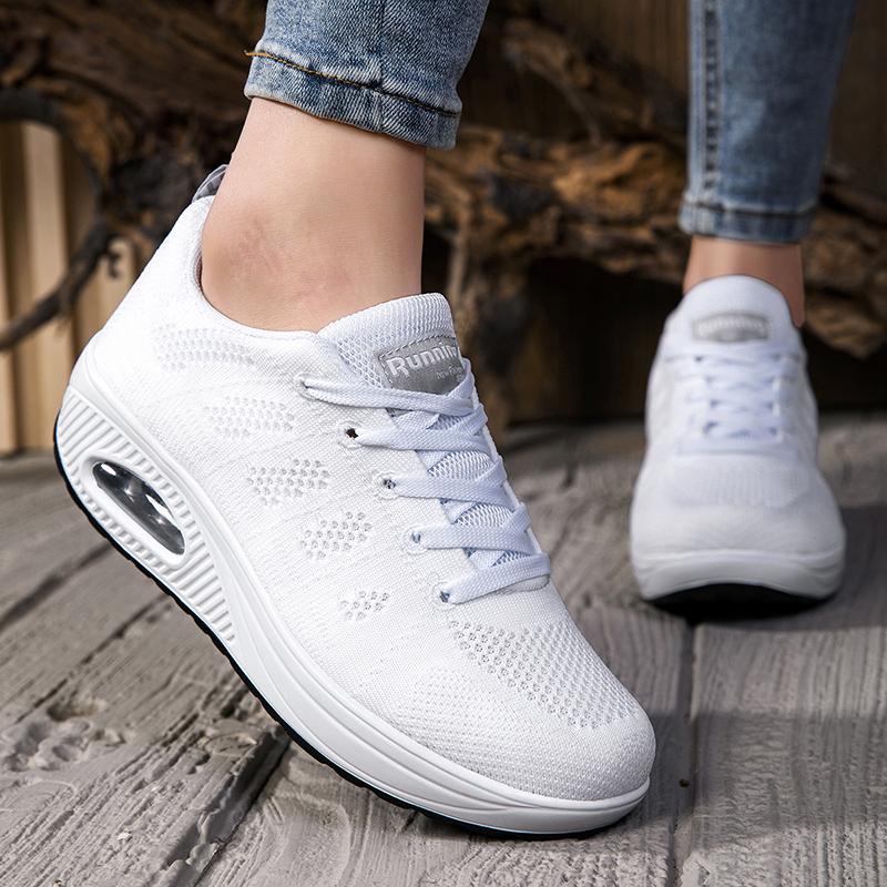Весенне-осенняя женская обувь на плоской подошве Спортивная обувь Женская мода Уличная обувь для бега Женская повседневная обувь Легкая женская обувь