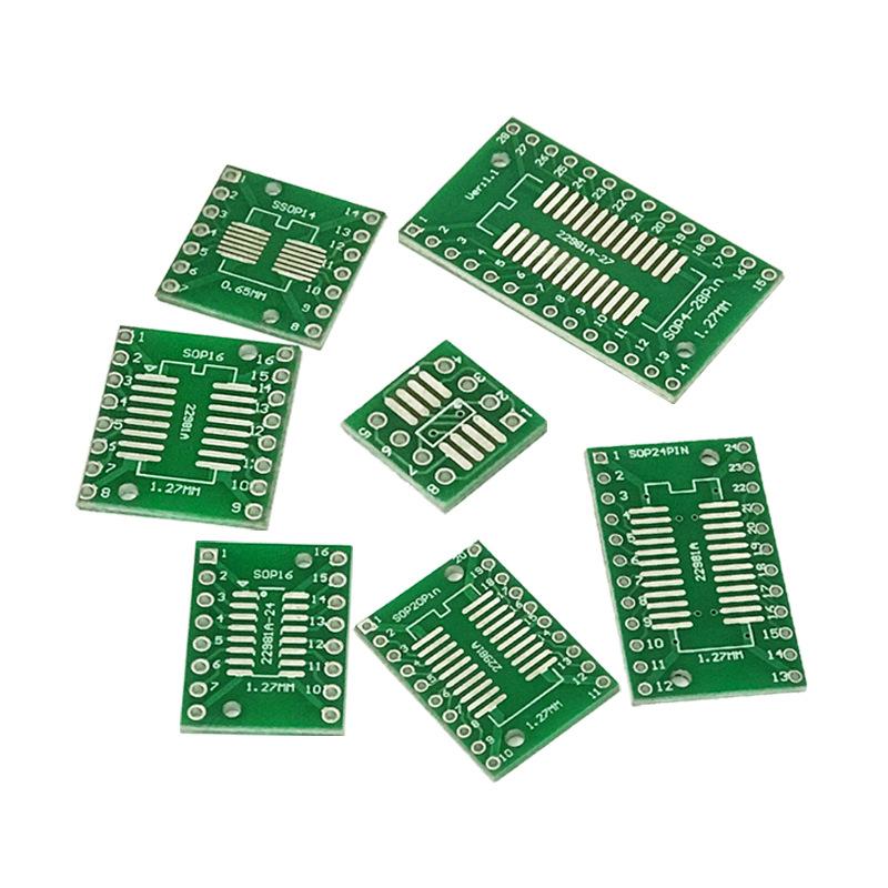 30/35 шт. Sop24 Sop8 Sop14 Sop16 Sop20 Sop28 Smd в Dip Адаптер Плата Преобразователя Sop 8 14 16 20 24 28 Набор печатной платы