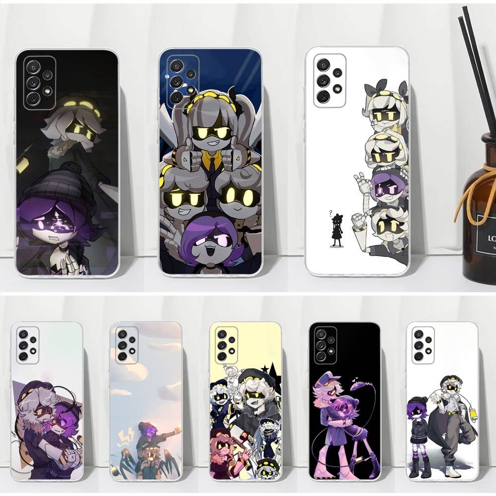 Anime M-Murder D-Drones-Uzi Phone Case For Samsung S30,S23,S21,S22,S20,Ultra,FE,Lite, S10,S9,S8,PIus,Transparent, Silicone Case