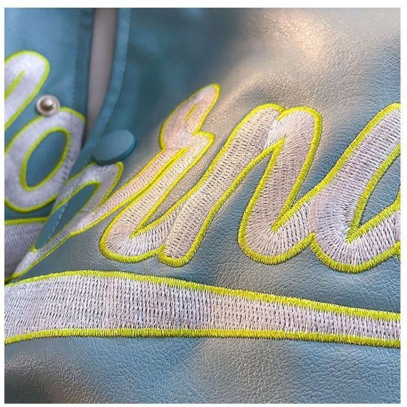 2024 Spring And Autumn Letter New American Fashion Harajuku Retro Jacket Men's Hip-Hop Loose Street Sports Jacket Men's M-2XL