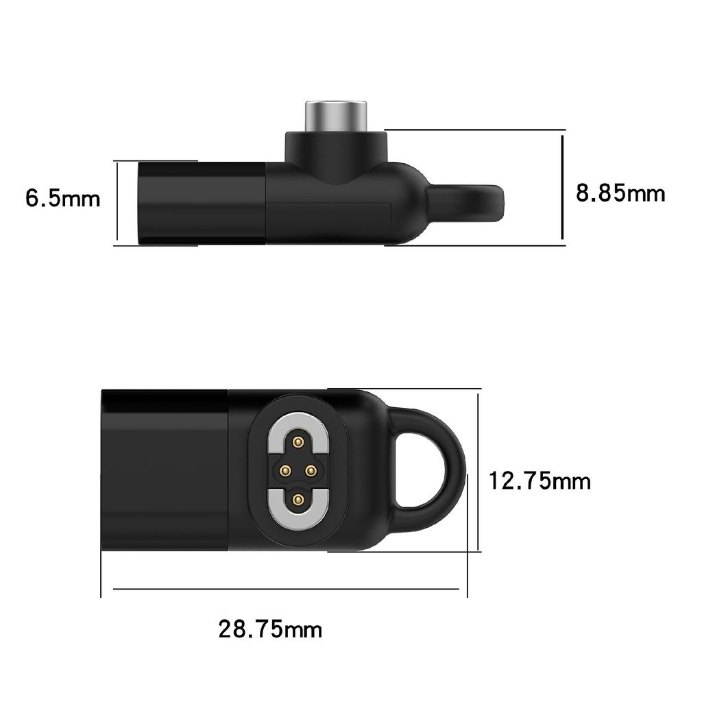 For Shokz Openswim Pro S710 Bone Conduction Earphone Charging Adapter Type-C Magnetic Connector