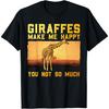 Cute Giraffe Design for Men Women Adult Safari Giraffe Lover T-Shirt(1)