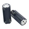 Flashlight Lamp Adapter Case Converter 2pcs Battery Holder Black Cylindrical AAA Plastic Battery Holder Adapter Case Box