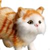 Милые Миниатюрные Фигурки Кошек Симуляция Подарок на День Рождения/ Коллекция Поделки Украшение Маленькие Украшения