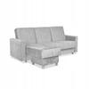 Sofa Corner Sofa Alicja with Pouf Sofa Sofa Bed Family Meble Gray