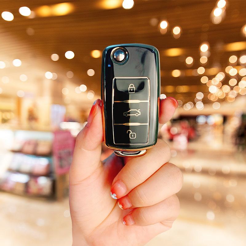 Подходящий чехол для ключа Volkswagen Langyi Suiteng Bora корпус Santana polo Lingdu пряжка Golf Tiguan сумка