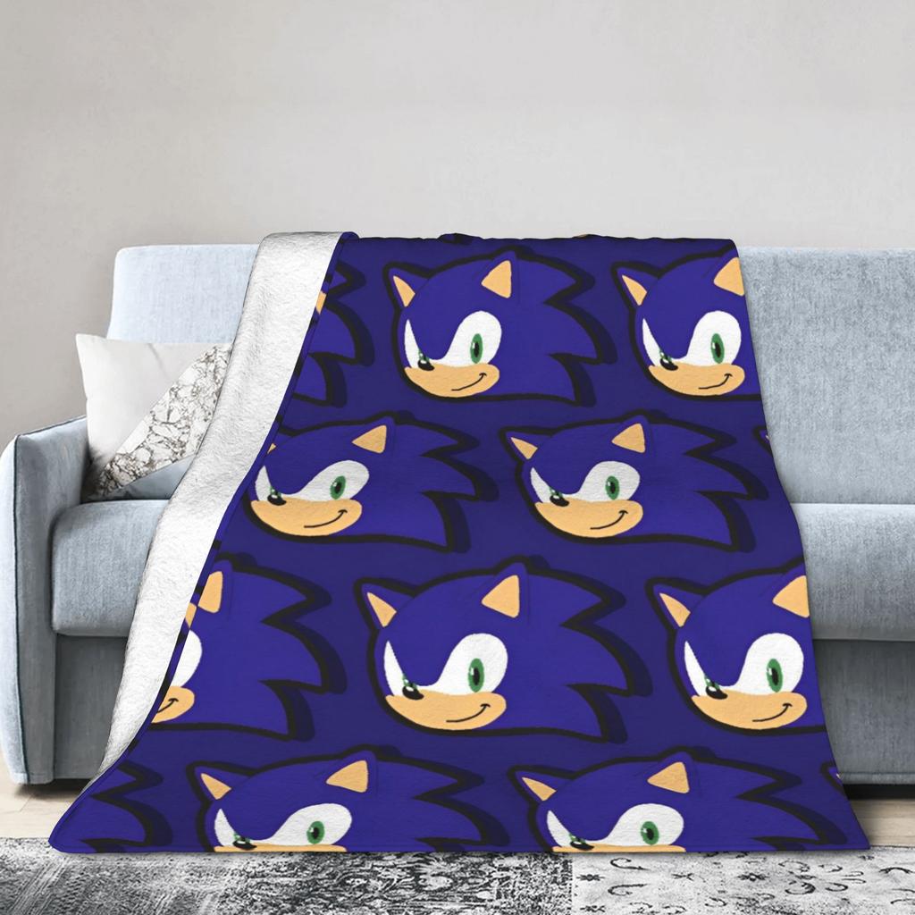 S-Sonics The H-Hedgehogs Blanket Fleece Printed Multifunction Lightweight Throw Blankets for Bed Car Quilt