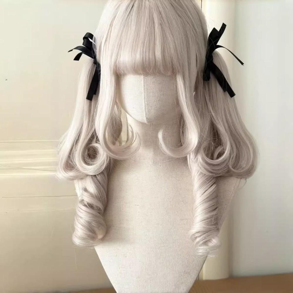Long Curly Lolita Wig with Bangs Harajuku Roman Volume Cosplay Wig Cosplay Party