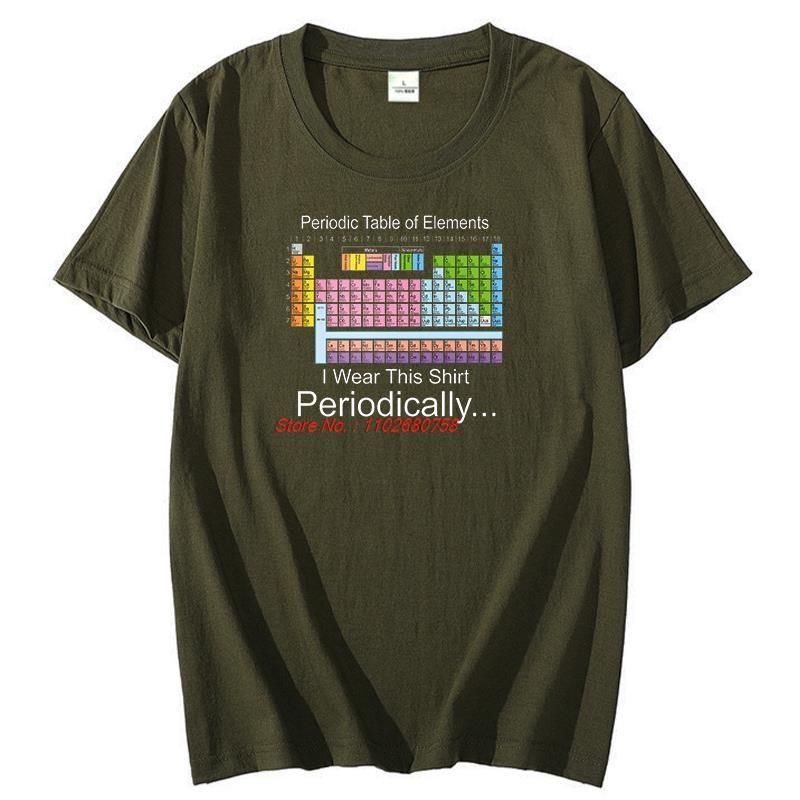 I Wear This Shirt Periodically Periodic Table Of Eleunisexts Graphic T Shirts Summer Cotton Short Sleeve Tshirts Unisexs Tshirt