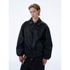 Kisko American Street Style Bomber Silhouette Black Motorcycle Jacket Unisex Trendy Brand Cool Lapel Leather Jacket