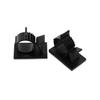 Black Adjustable And Flexible Nylon Back Adhesive Wire Buckle For Safe Wire Fixation Plastic Adhesive Wire Holder