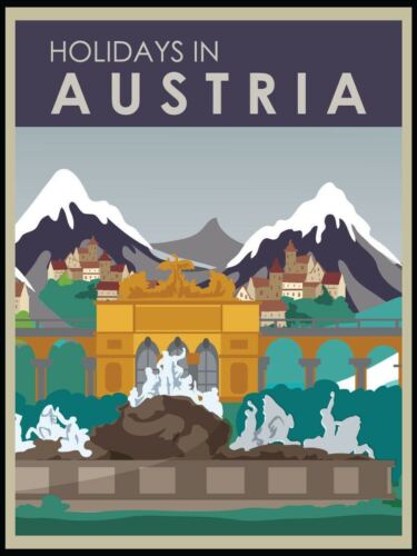 Austria Vintage Retro Metal SignAluminum