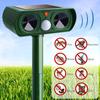 Solar Mouse Repellent Pet Repeller Dog Cat Bird Boar Mouse Mosquito Ultrasonic Solar Power Rechargeable Outdoor Indoor Tool Frighten AnimalsAA