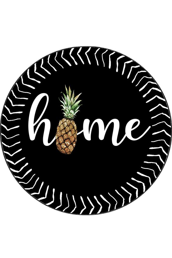 Eliana Home Washable Round Printed Carpet LNA7139