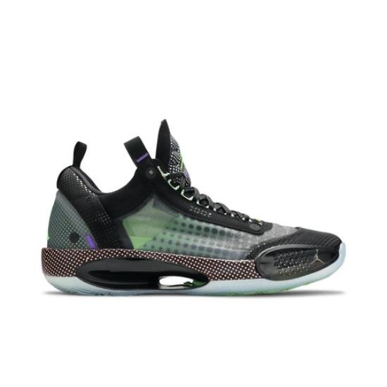 Air Jordan 34 Low Vapor Green Мужские Черные Зеленые CZ7750-003