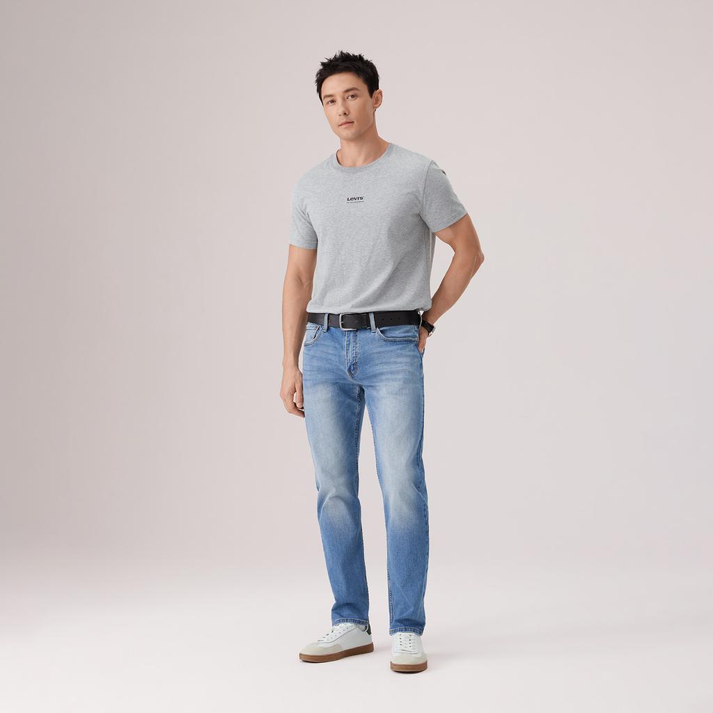 Levis Классическая футболка с принтом логотипа Свободная Винтажная Круглый вырез Удобная Короткий рукав Унисекс Топы 000S5-0001