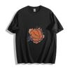 Basketball Splash T-Shirt - Vibrant Orange Burst Design Unisex Tee