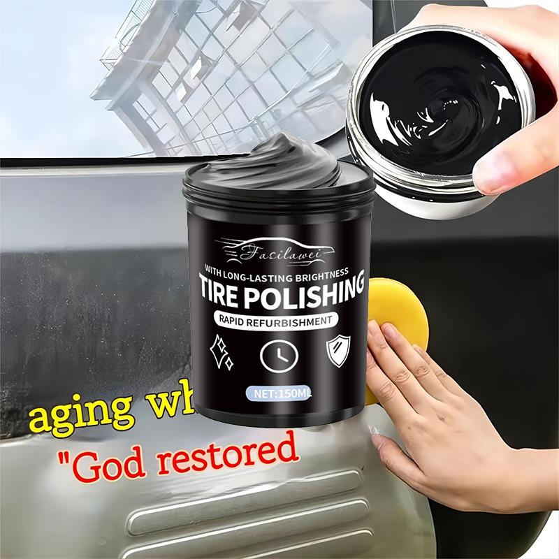 1pc 150G Car Leather & Plastic Repair Paste - Restores Black Gloss to Automotive Care Products, Plastic & Artificial Leather Res