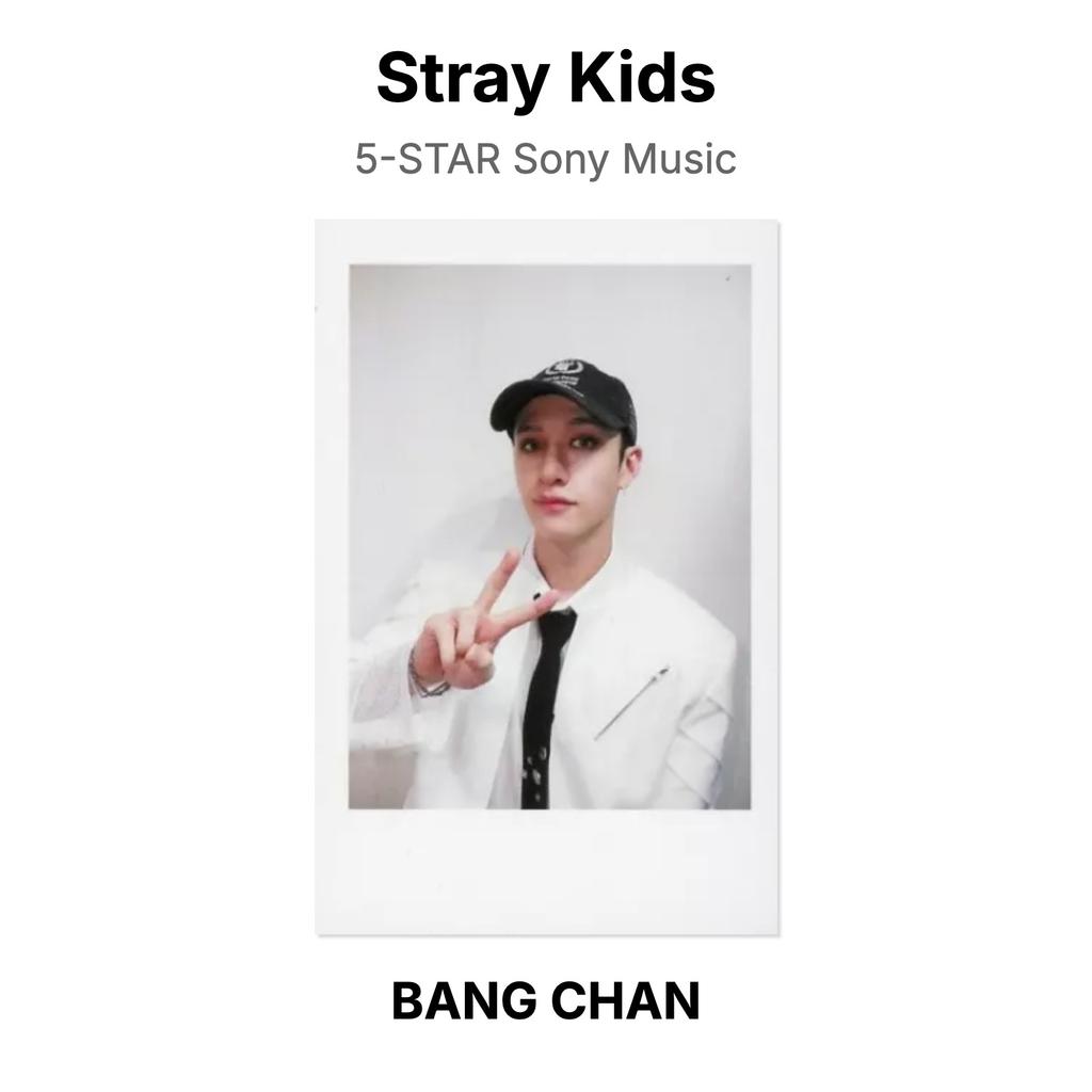 Stray Kids Официальная фотокарточка Sony Music 5 ЗВЕЗД