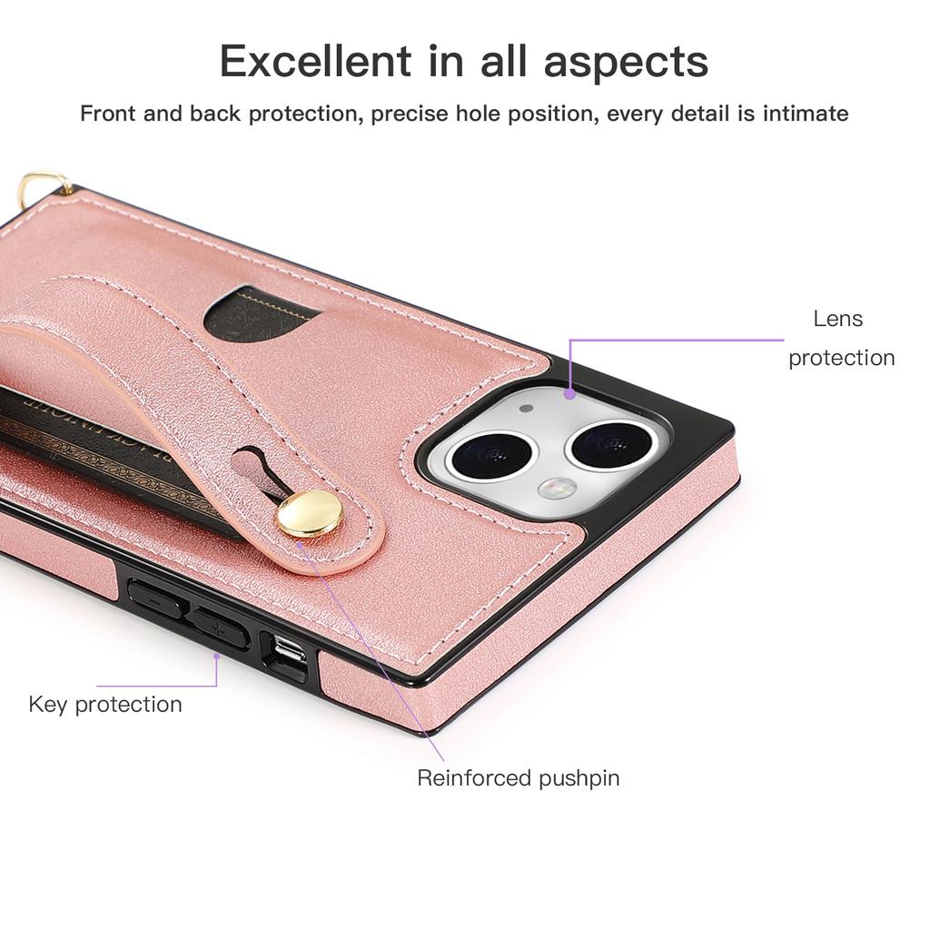 New Wristband Leather Crossbody Case for iPhone 15 14Plus 13 12 11 Pro Max XsMax for Samsung S23 S22 S21 S20 Ultra Plus Note20Ultra for Huawei P40 Pro