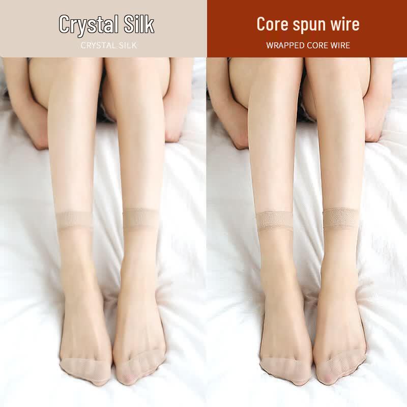 LangSha Women's Sheer Anti-Snag Short Socks
