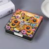 5D DIY Leather Diamond Painting Notecard Box Mosaic Kit Gem Painting Memo Pad Holder Diamond Art Note Box for Desktop Decoration