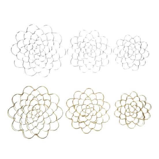 3 Pcs Stainless Steel Flower Grid 4/5/6 Inch Floral Arranging Tool Reusable Wire Flower Frog Grid for Easy Flower Arrangement