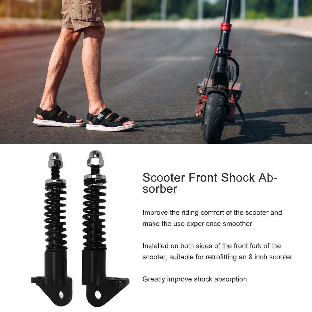 1 Pair Black Hydraulic Spring Shock Absorber Aluminum Hydraulic Front Shock Absorber Electric Bike