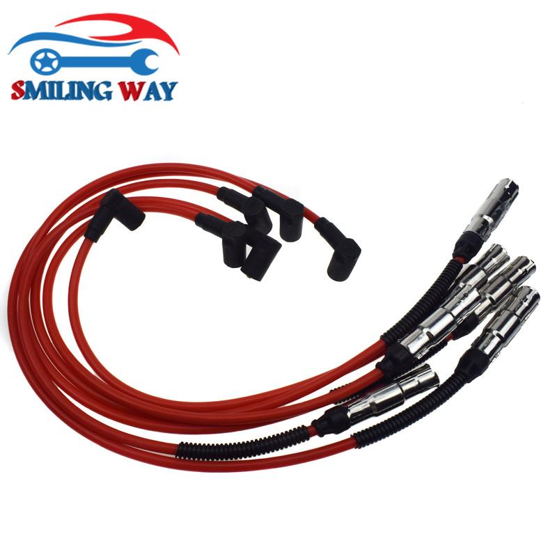 Spark Plug Ignition Wire Cable Set 6 Pieces For Ford Galaxy & VW Corrado Golf III Passat Sharan Vento 2.8 2.9 VR6 021905409