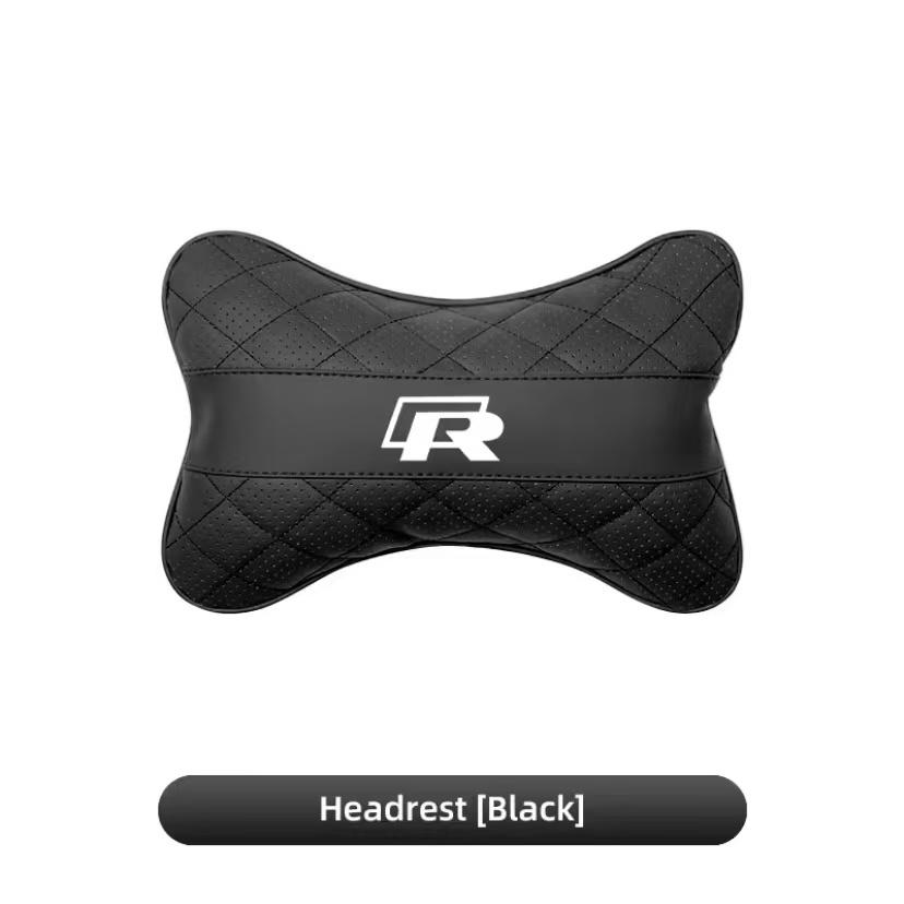 Car Seat Head Support Cushion Lumbar Pillow Interior Accessories For VW GTI Polo Golf Passat Tiguan Arteon CC Taigo T-ROC HubCap zq7
