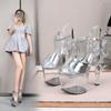 Woman's Shoes Transparent  Sandals Super High Heels Performance Nightclub Shoes 10365 Series 17cm Heel 7cm Platfrom LFD