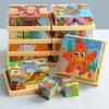Educational Jigsaw 3D Cube Puzzle Dinosaur Montessori Wooden Puzzle Bricked Up STEM Learning Magnetic Puzzle Table Game
