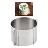 Stainless Steel Round Shape Mousse Baking DIY Pastry Ring Mold Round Adjustable Exquisite Children's Day Baking Gift