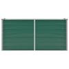 VidaXL Lit surélevé de jardin Acier galvanisé 160x40x77 cm Vert
