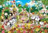 Epoch 300 Piece Jigsaw Puzzle PEANUTS Woodstock Wedding (26x38cm) 28-035s with Glue and Spatula with Score Ticket EPOCH