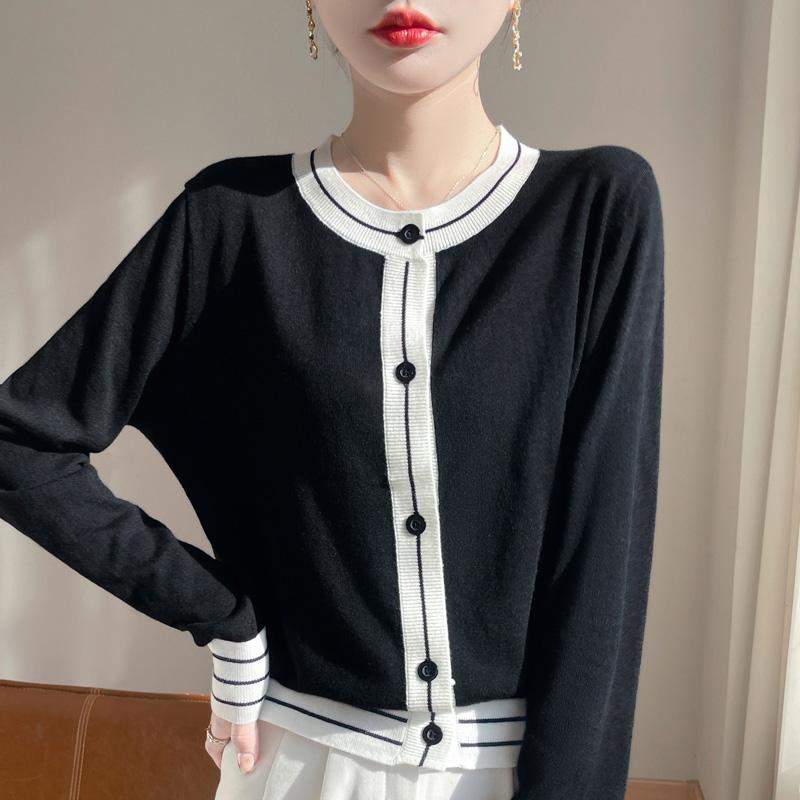 Женский шерстяной свитер Qinghe кашемир 50% шелк 50% шерсть весенне-летняя шерсть мягкая, удобная и теплая