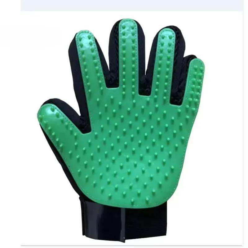 Pet Hair Removal Grooming Gloves Rubber Massage Brushes Effective Cat Fur Cleaning Tool for Daily Cat Care and Grooming Supplies